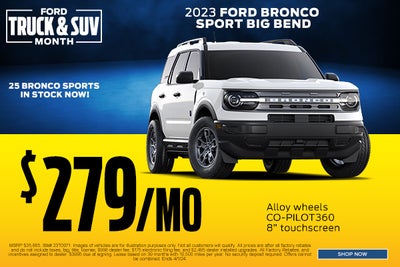 2023 Ford Bronco Sport Big Bend $279/mo